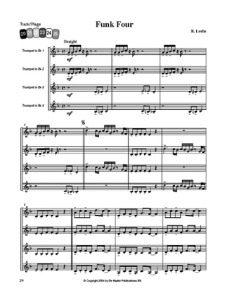 Swing quartets - Bert Lochs - Partition - Trompette